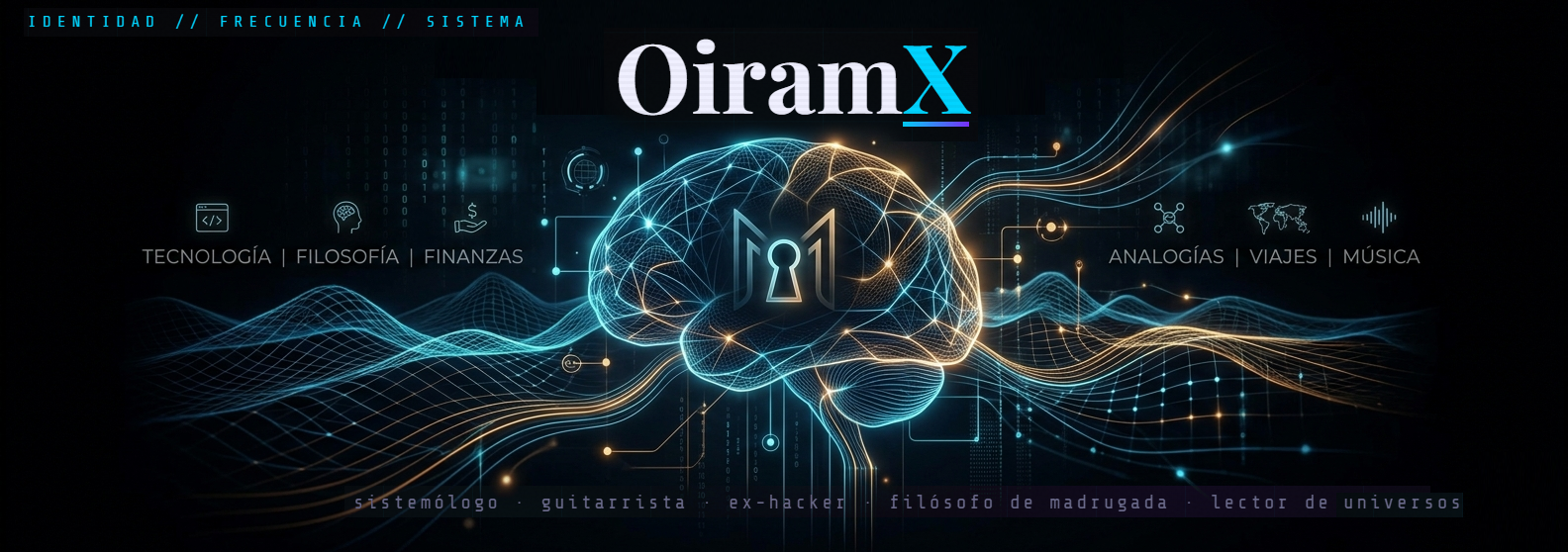 OiramX — Identidad · Frecuencia · Sistema